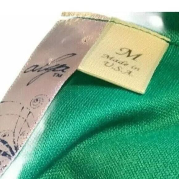 Alya Womens Geometric Sheer Dress Womens M Fully Lined Cinched Waist Mini Shift - Picture 2 of 6